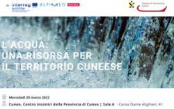 29 marzo - L'acqua: una risorsa per il territorio cuneese