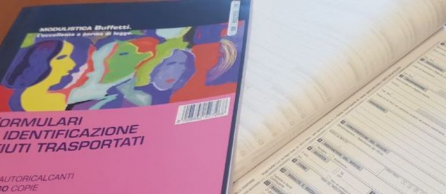 Nuove tariffe per la vidimazione a sportello del formulario rifiuti Nuove tariffe per la vidimazione a sportello del formulario rifiuti